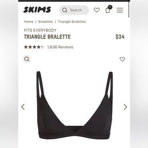 SKIMS Triangle Bralette Fits Everybody